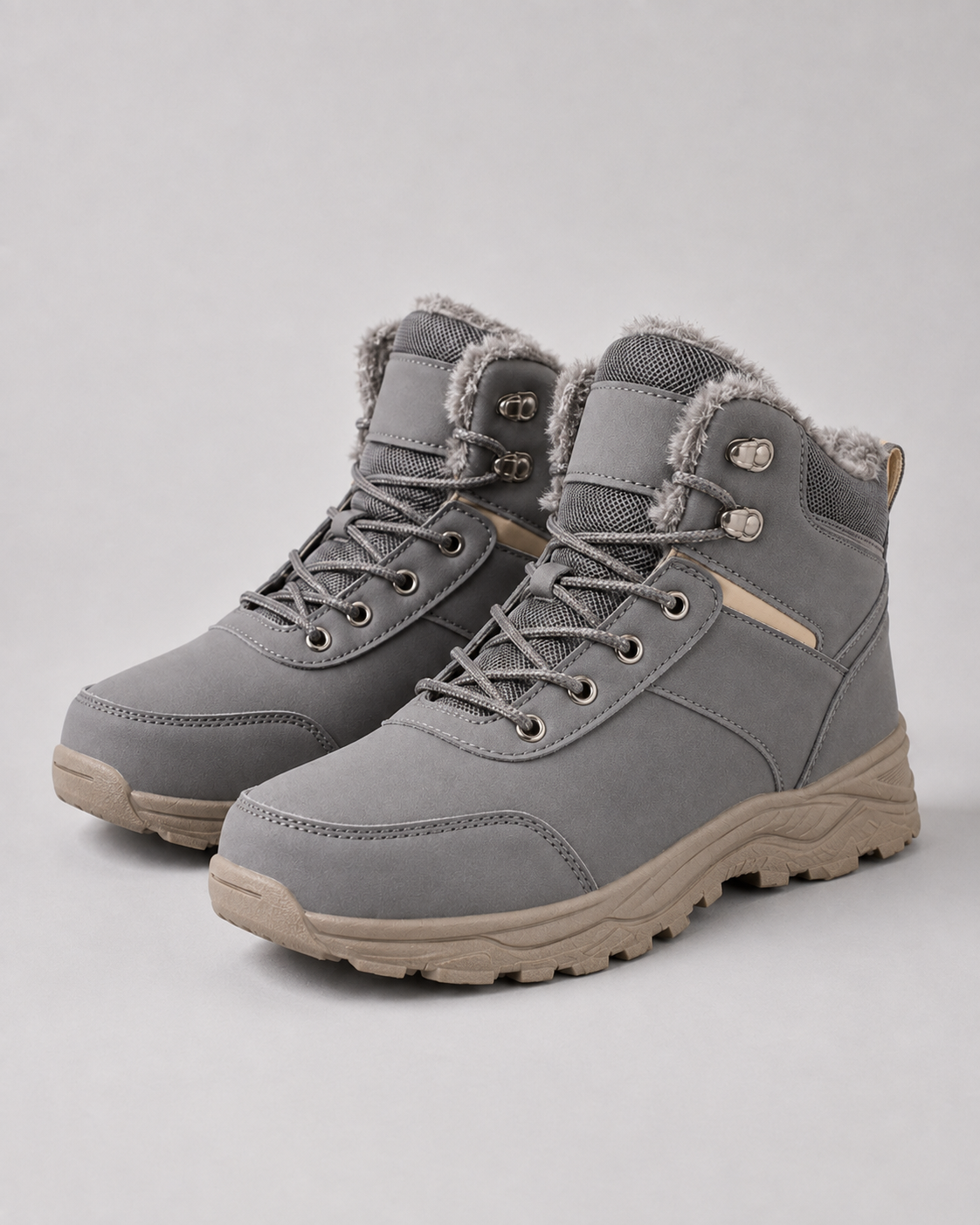 Hunter | Plush-Lined Lace-Up Winter Mens Boots