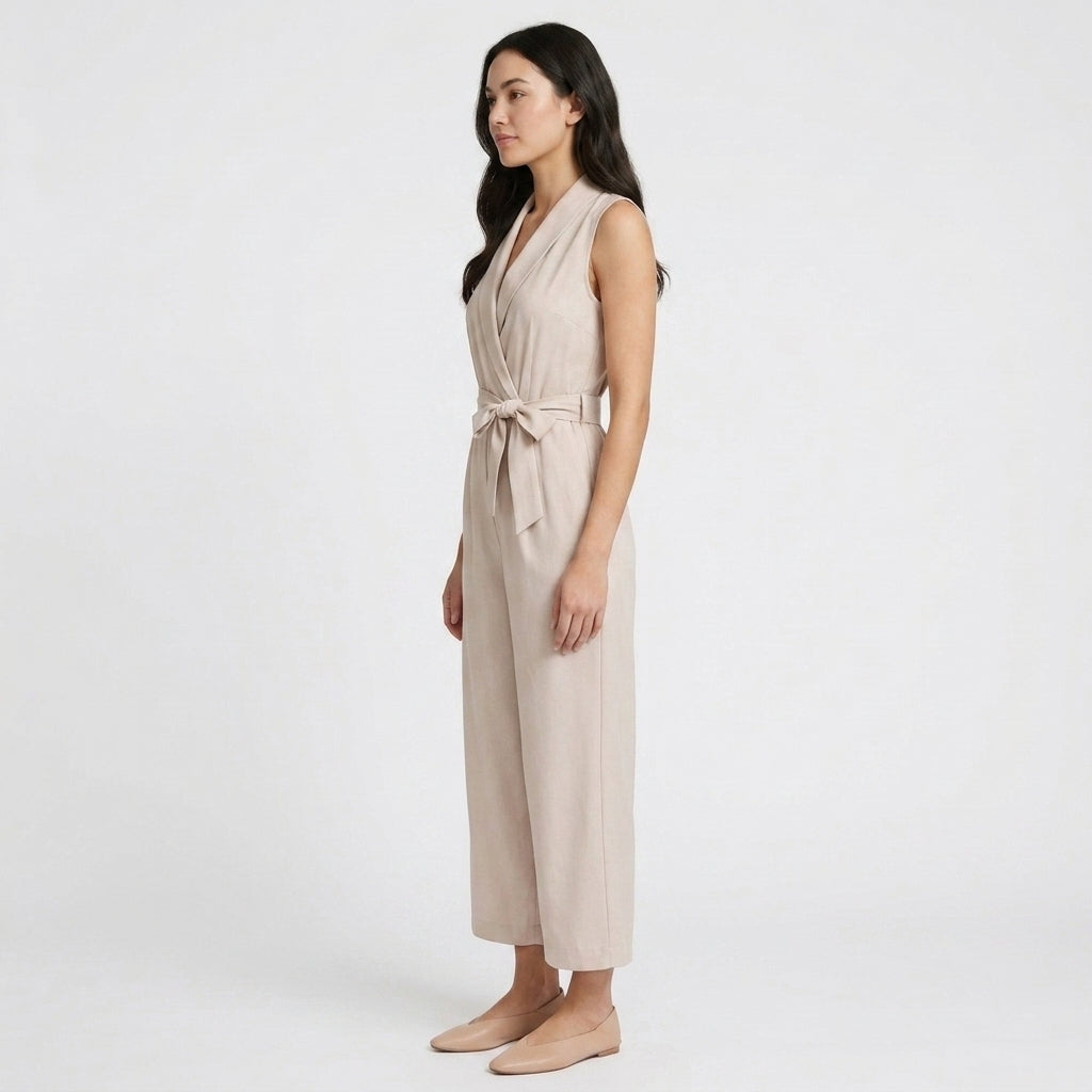 Imogen | Chic Wide Leg Belted Jumpsuit