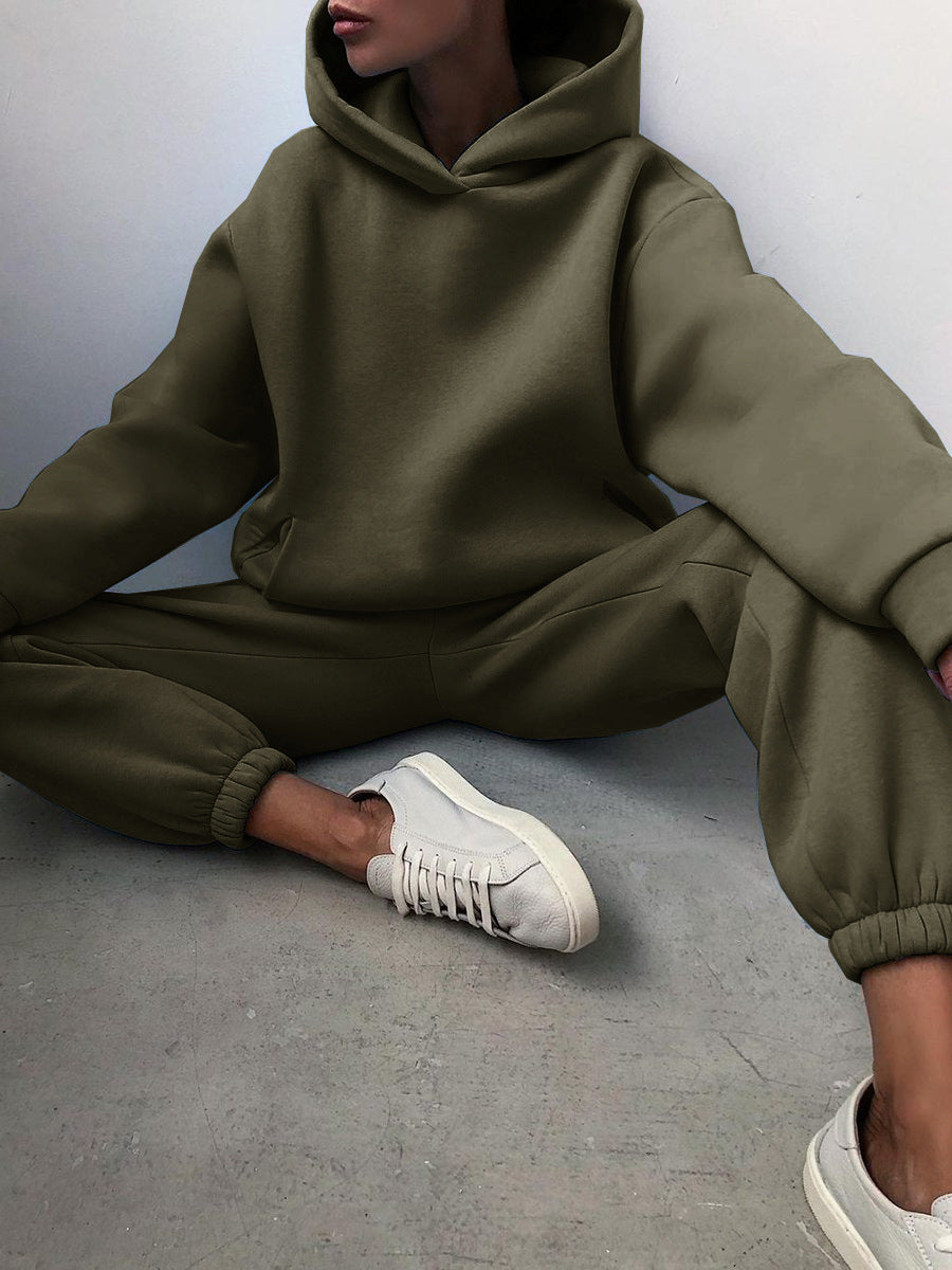 Imogen | Polished Oversized Hooded Tracksuit Set