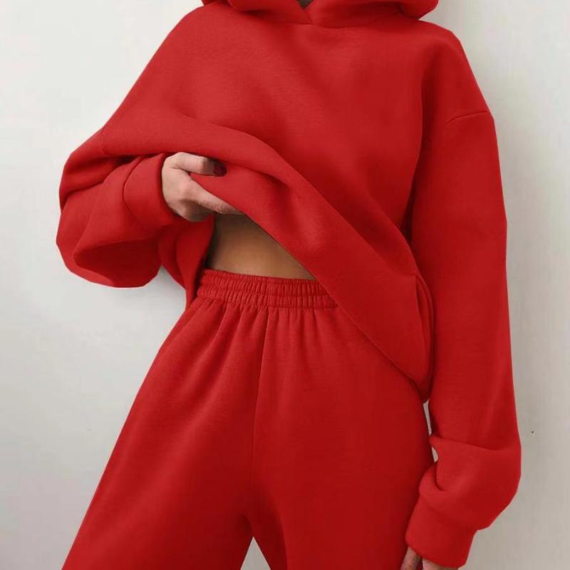 Imogen | Polished Oversized Hooded Tracksuit Set