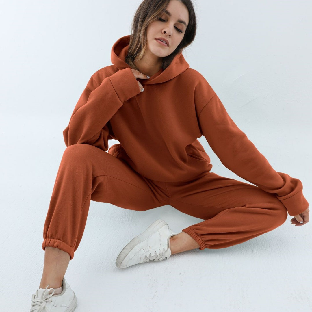 Imogen | Polished Oversized Hooded Tracksuit Set