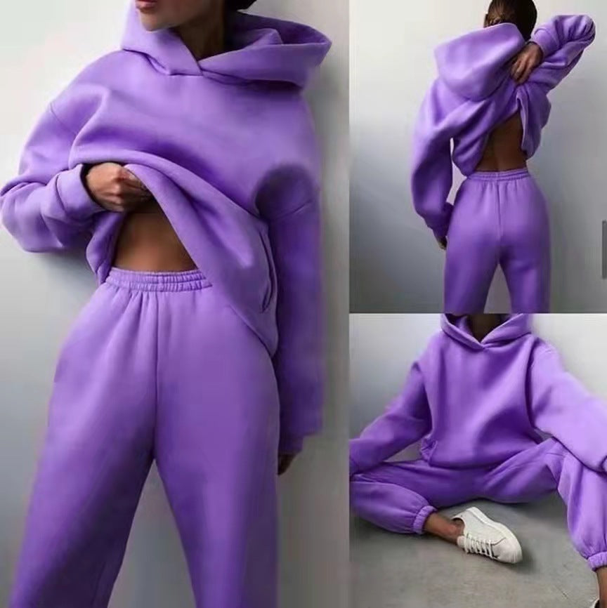 Imogen | Polished Oversized Hooded Tracksuit Set