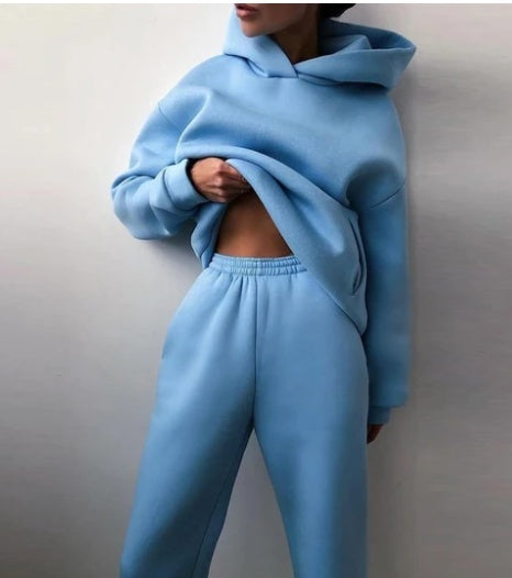 Imogen | Polished Oversized Hooded Tracksuit Set