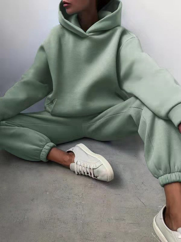 Imogen | Polished Oversized Hooded Tracksuit Set