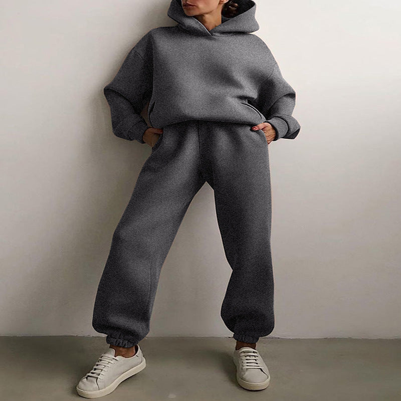 Imogen | Polished Oversized Hooded Tracksuit Set