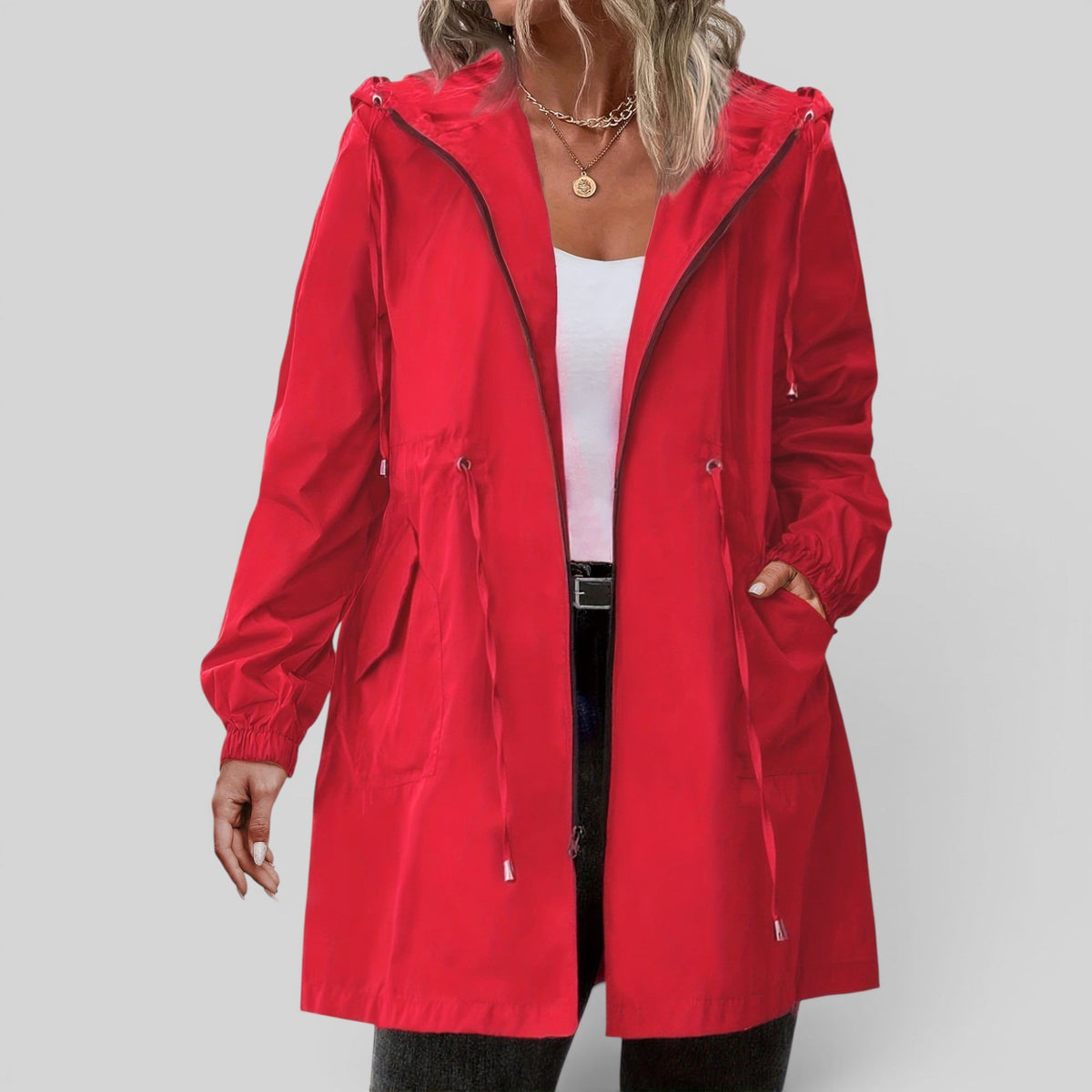 Imogen | Timeless Hooded Waterproof Jacket Trench Coat