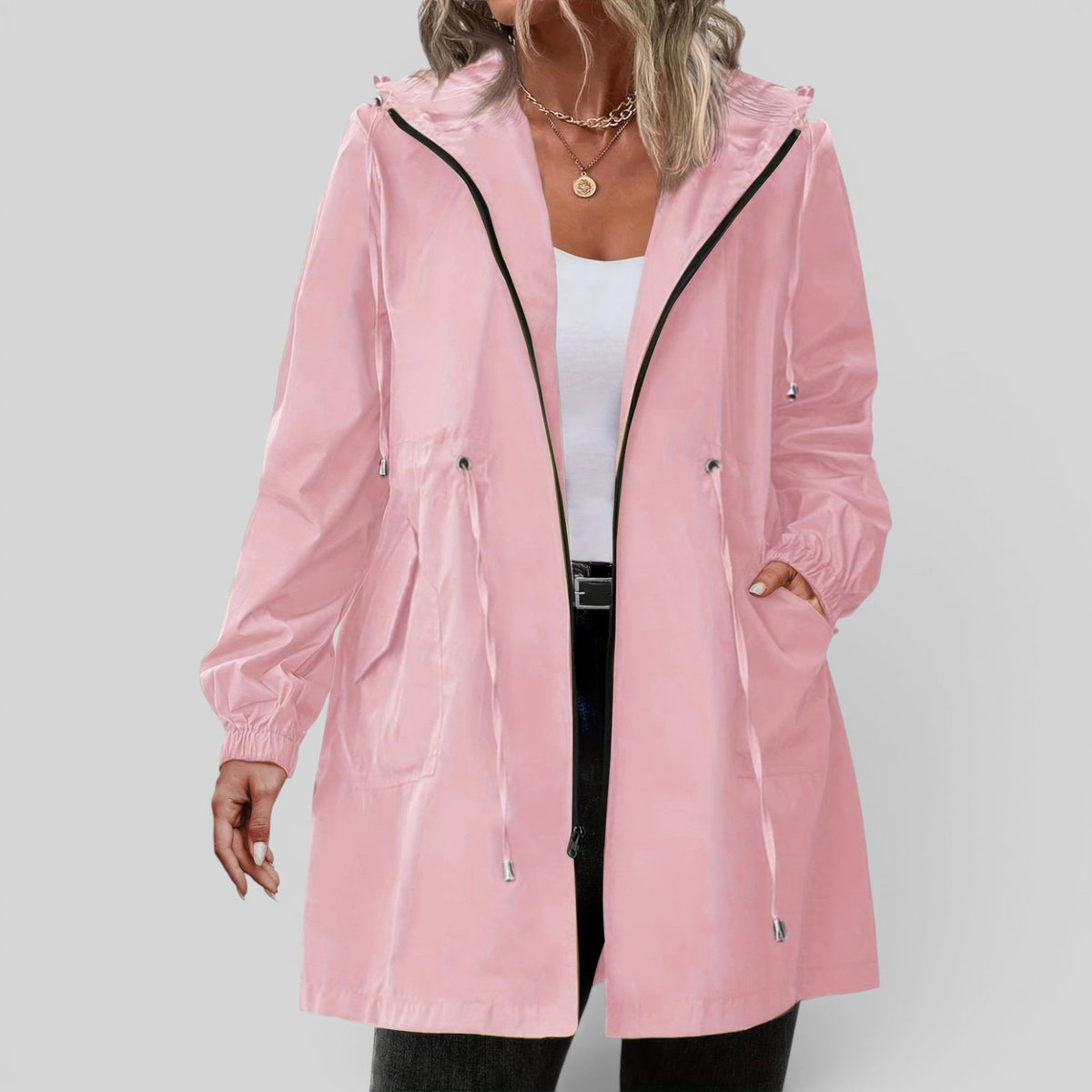 Imogen | Timeless Hooded Waterproof Jacket Trench Coat