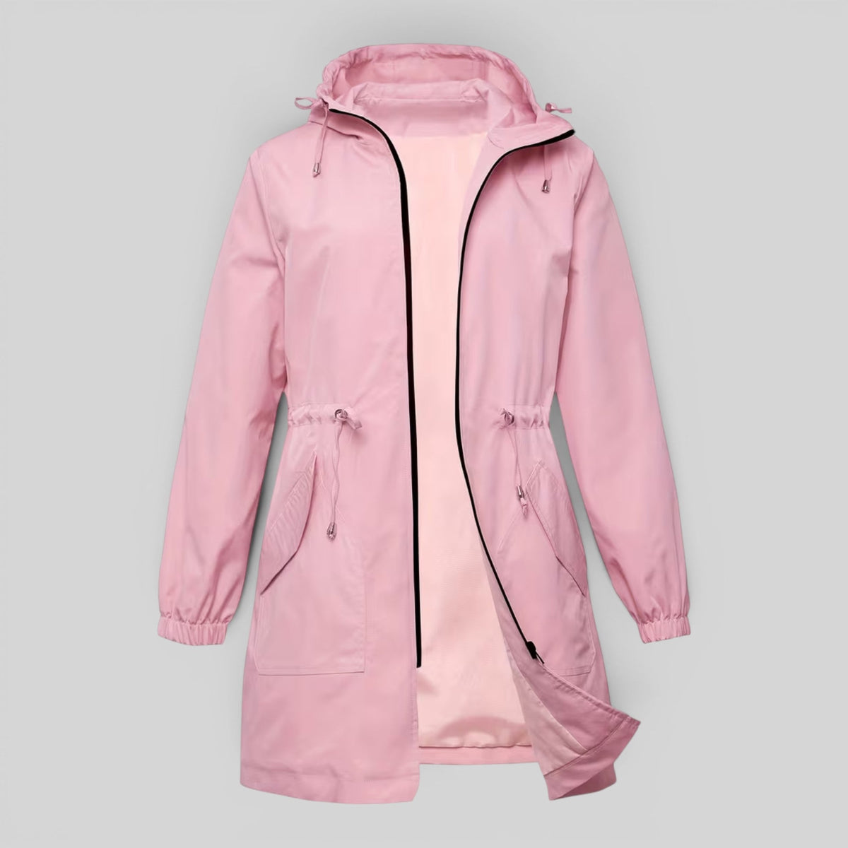 Imogen | Timeless Hooded Waterproof Jacket Trench Coat