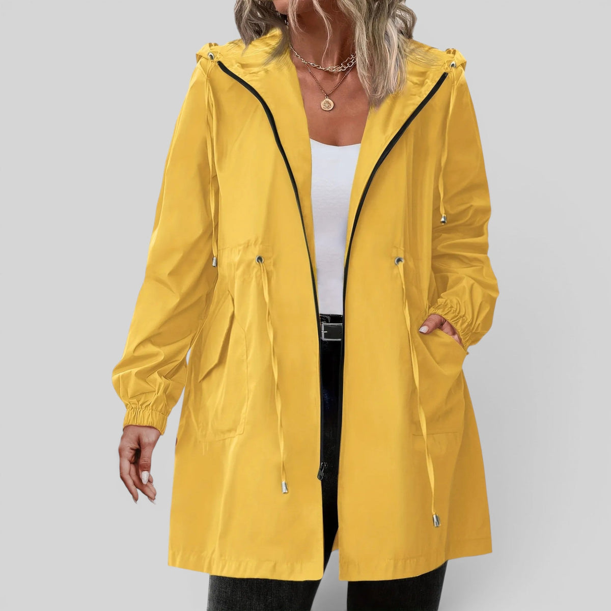 Imogen | Timeless Hooded Waterproof Jacket Trench Coat