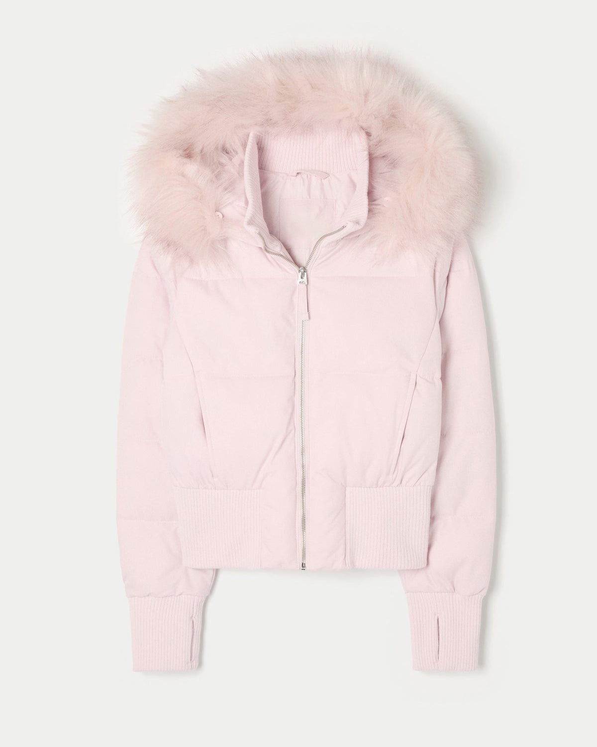 Iris | Classic Faux Fur Coat Cropped Hooded Puffer Jacket