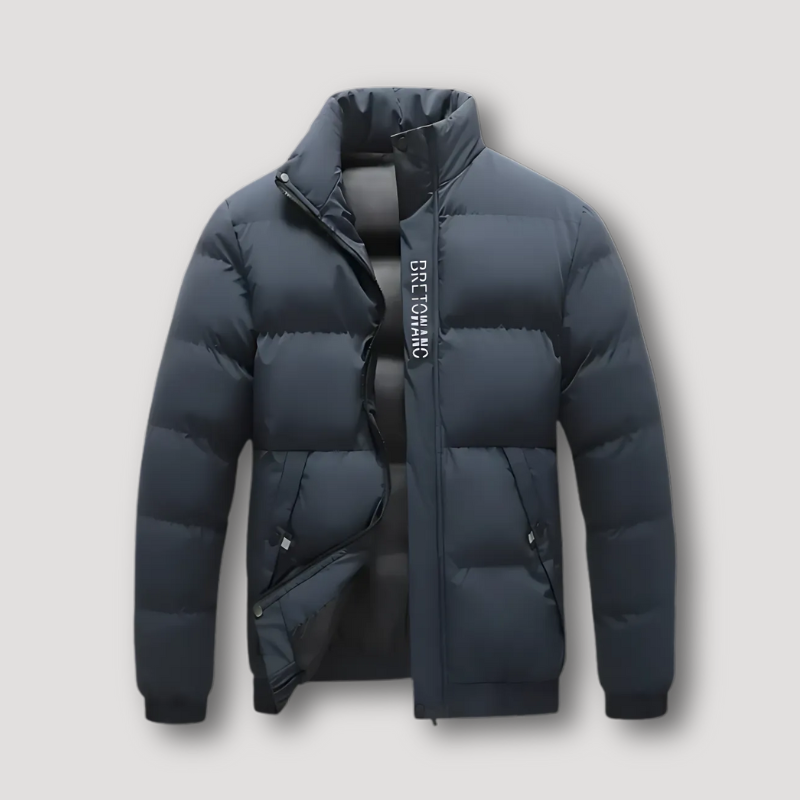 Isaac | Classic Quilted Puffer Jacket with Stand Collar
