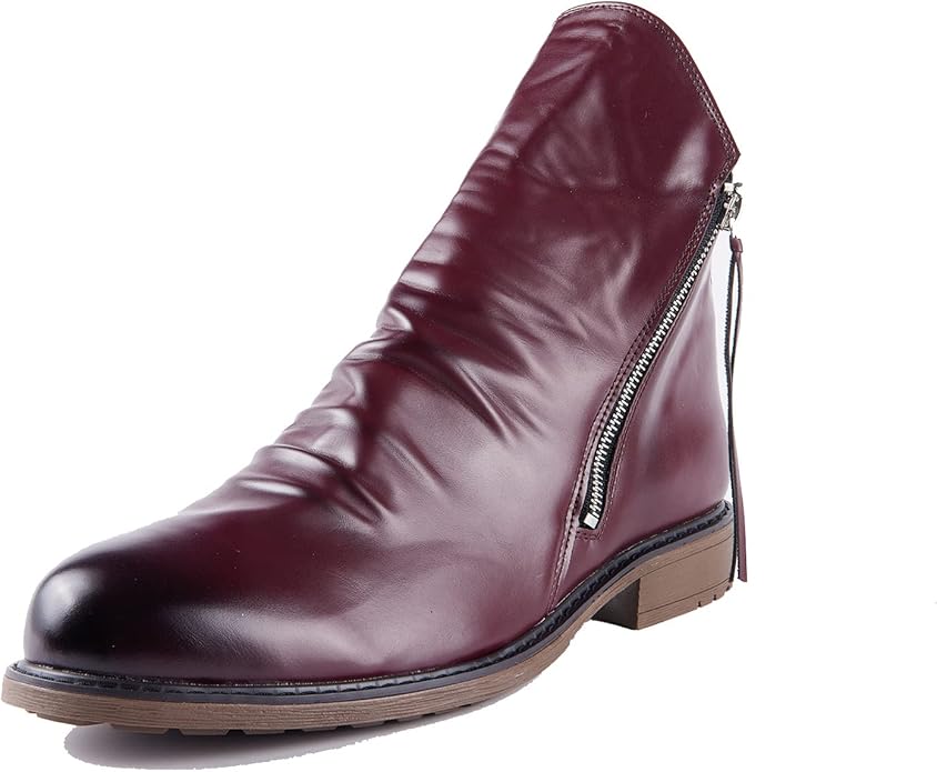 Isaac | Cosy Slouch-Style Mens Boots with Side Zip