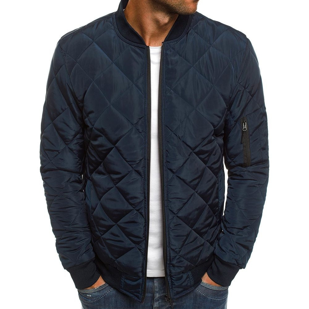 Isaac | Elegant Diamond-Quilted Jacket with Zip Pockets