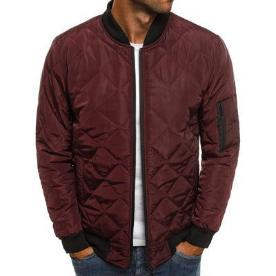 Isaac | Elegant Diamond-Quilted Jacket with Zip Pockets