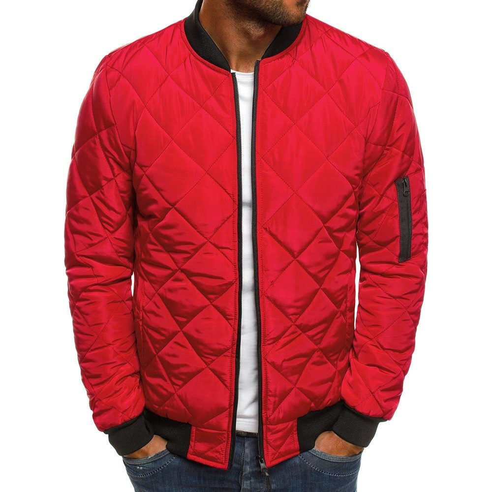Isaac | Elegant Diamond-Quilted Jacket with Zip Pockets