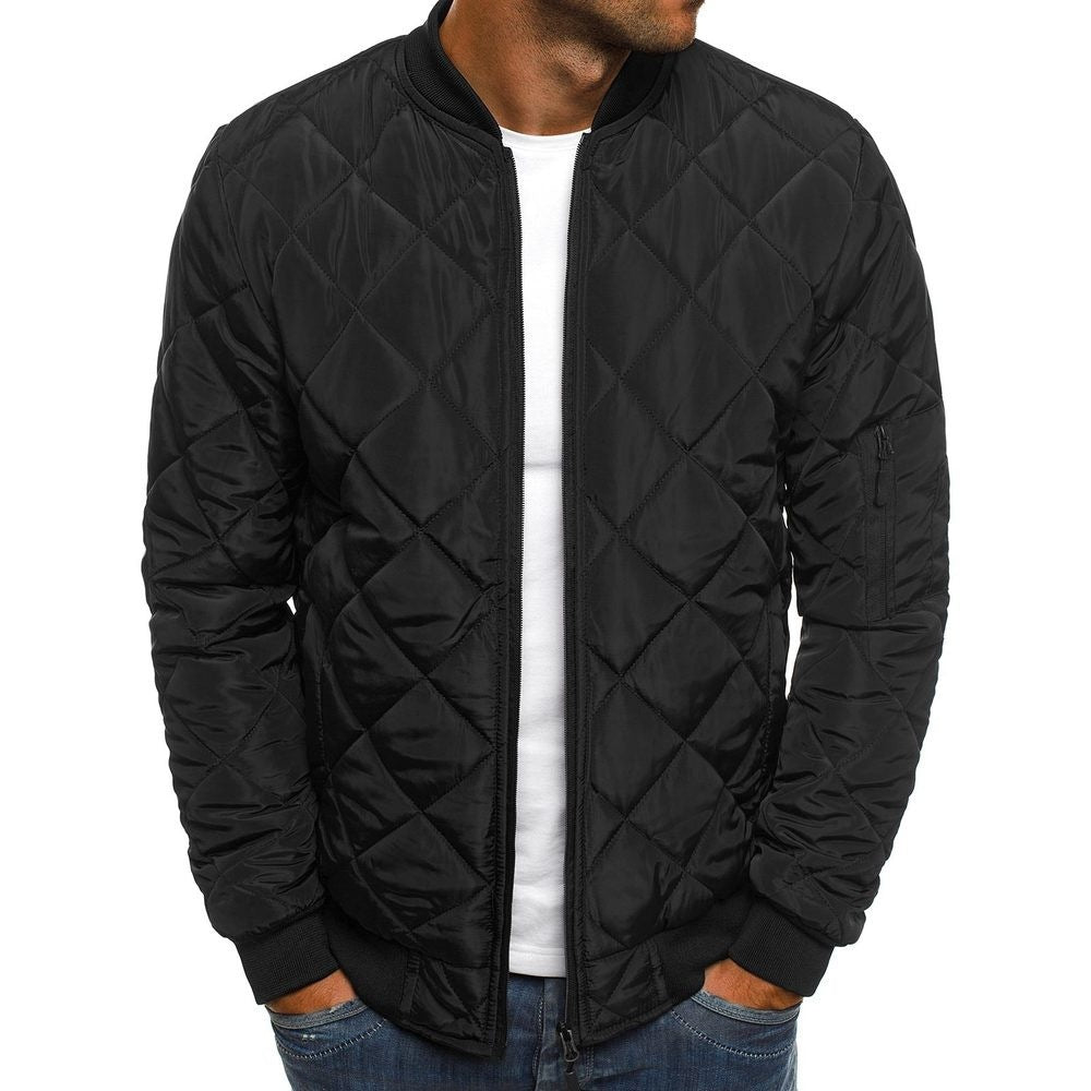 Isaac | Elegant Diamond-Quilted Jacket with Zip Pockets