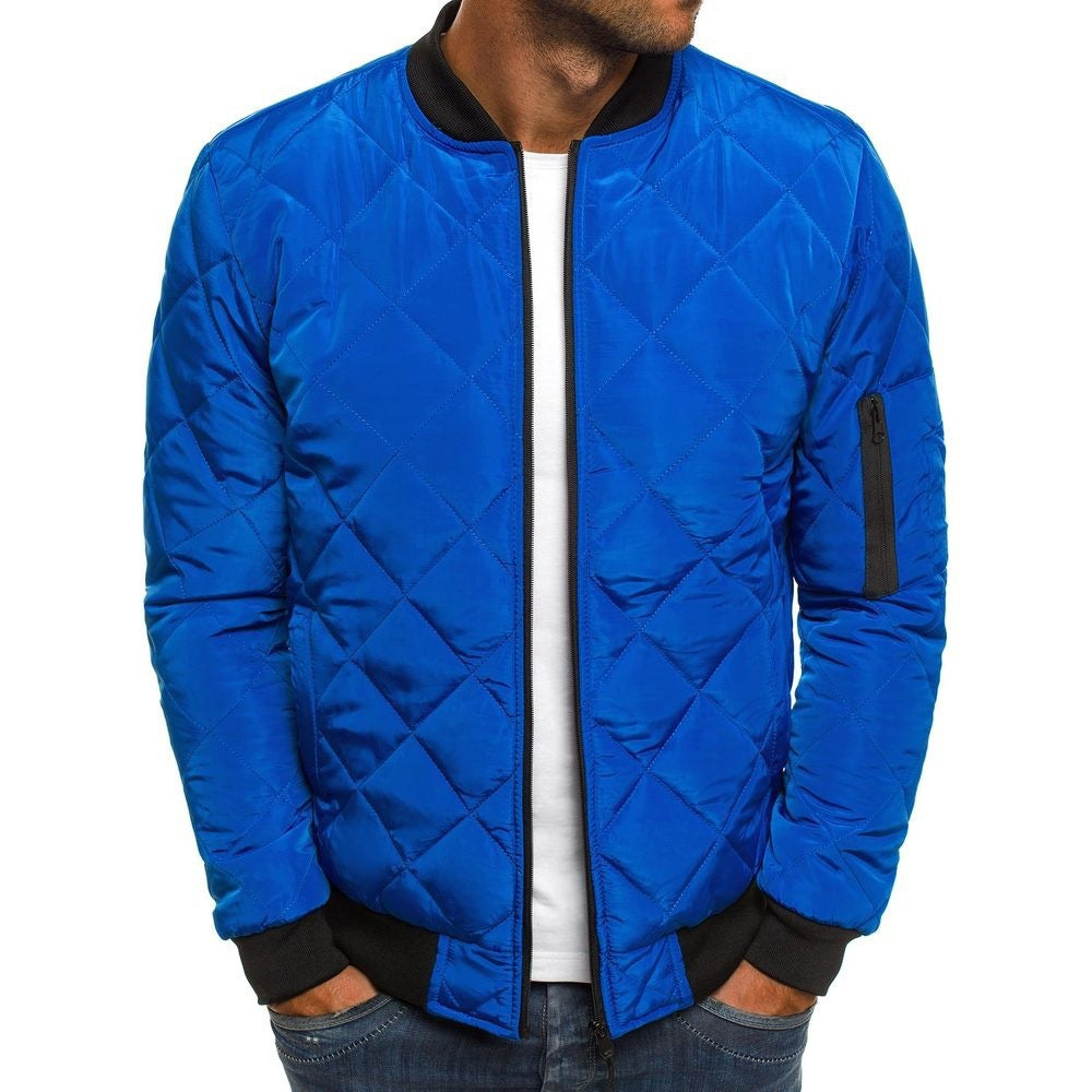 Isaac | Elegant Diamond-Quilted Jacket with Zip Pockets
