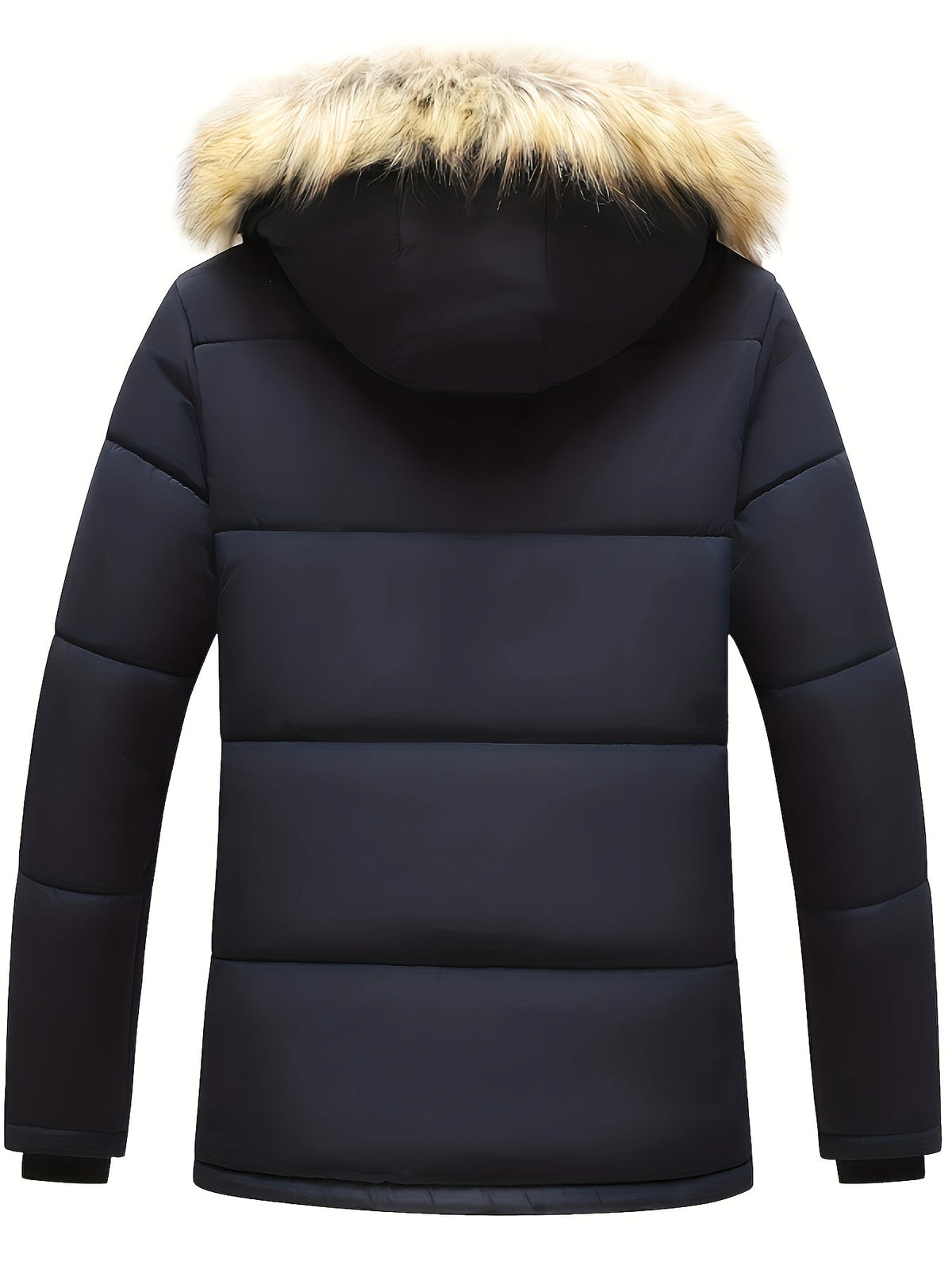 Isaac | Graceful Hooded Fur-Trim Quilted Men's Puffer Jacket