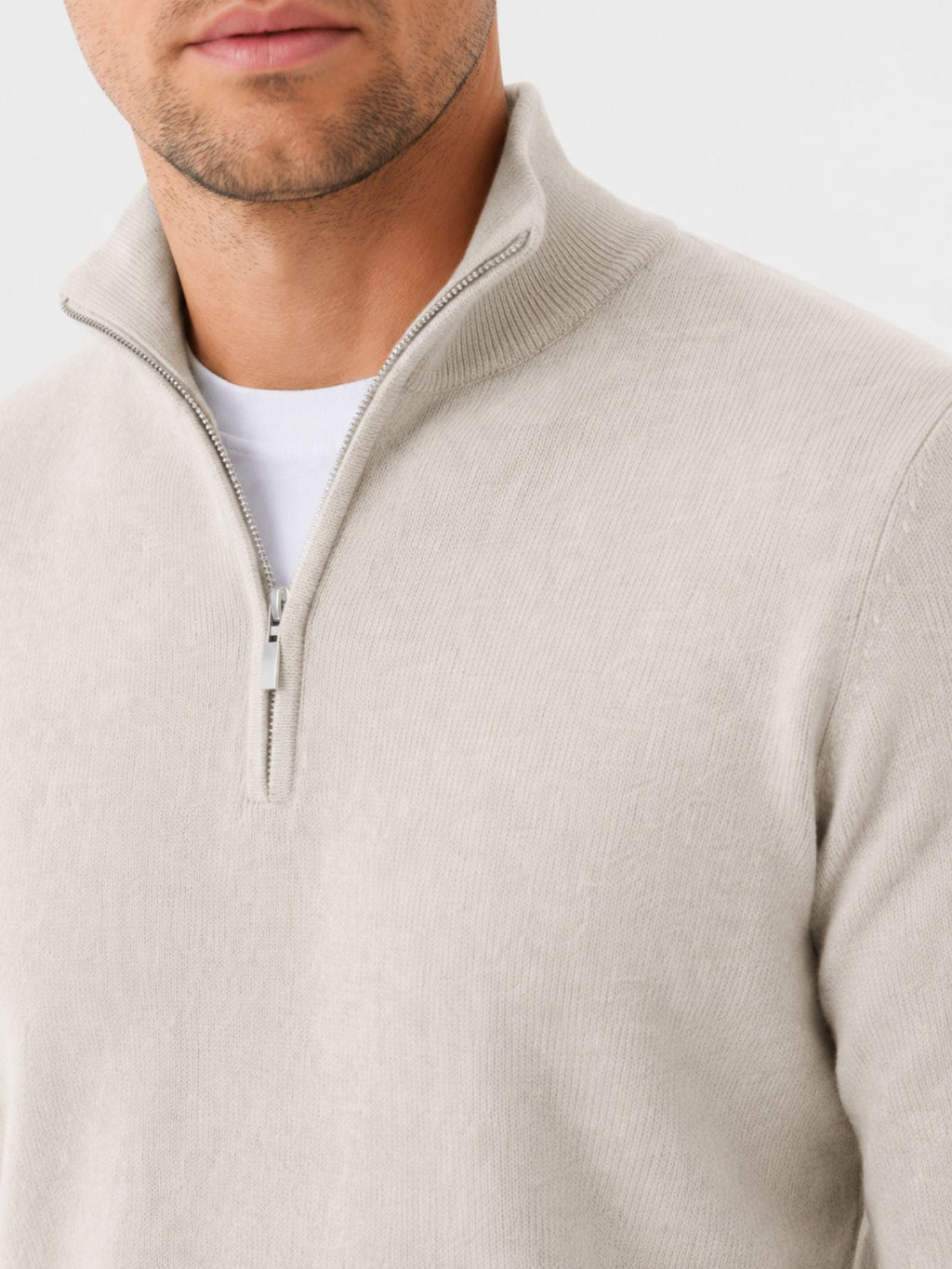 Isaac | Stylish Quarter Zip Mens Knit Jumper