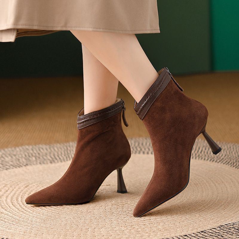 Isabella | Chic Pointed Toe Stiletto Ankle Womens Boots