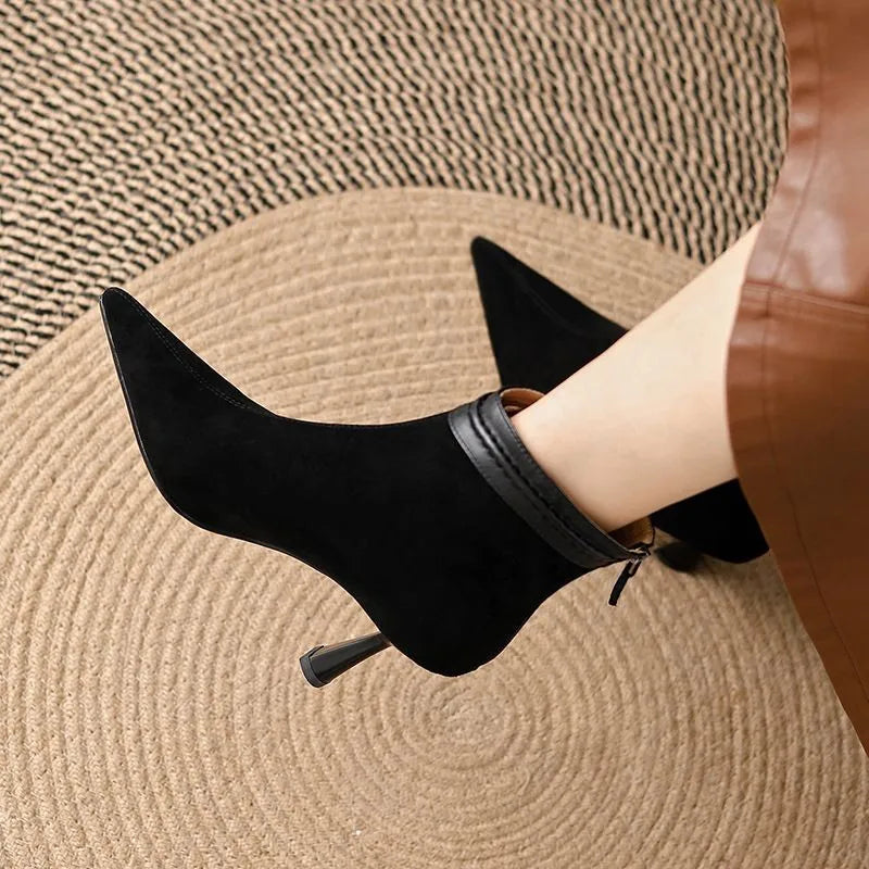 Isabella | Chic Pointed Toe Stiletto Ankle Womens Boots