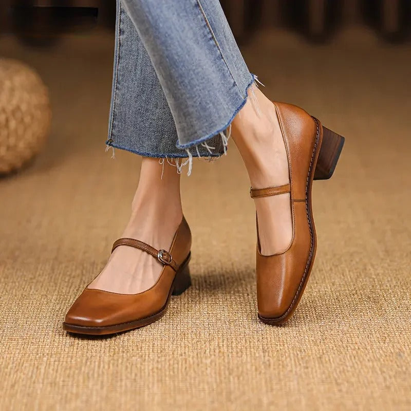 Isabella | Effortless Block Heel Mary Jane Shoes