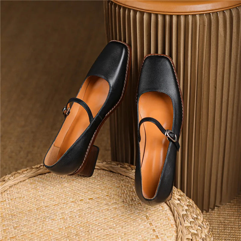 Isabella | Effortless Block Heel Mary Jane Shoes