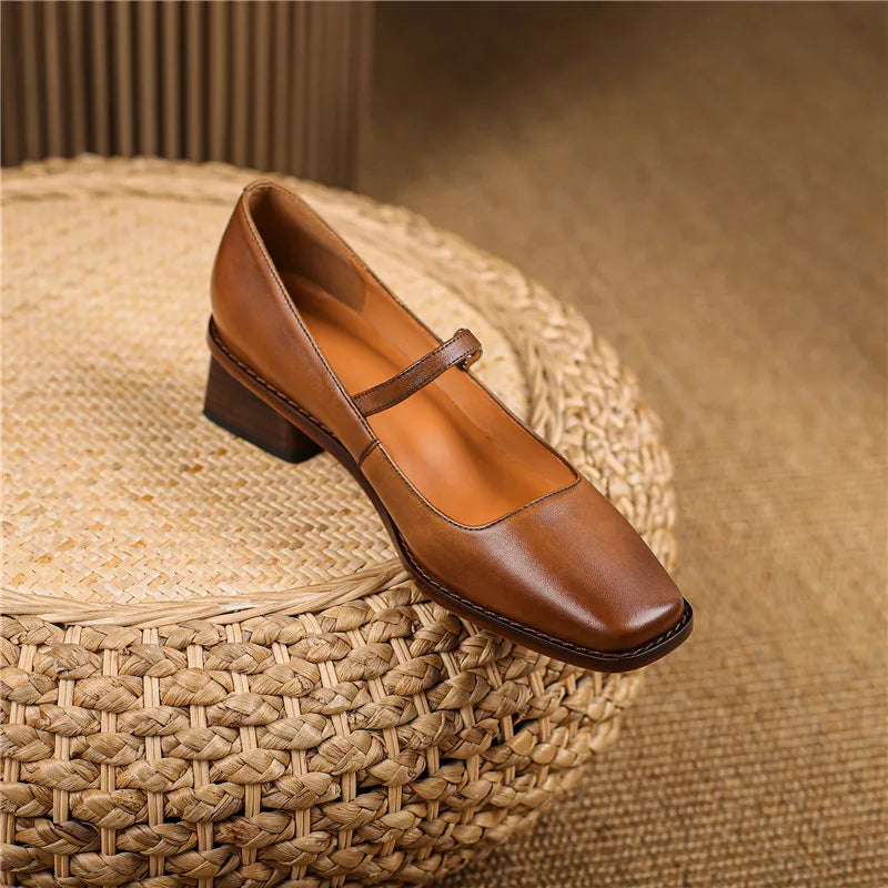 Isabella | Effortless Block Heel Mary Jane Shoes
