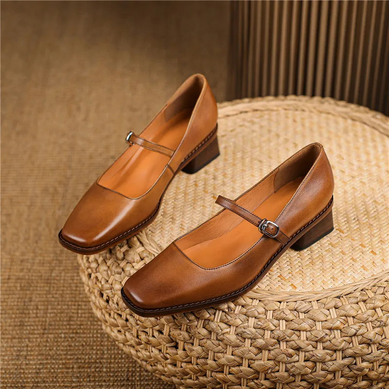Isabella | Effortless Block Heel Mary Jane Shoes