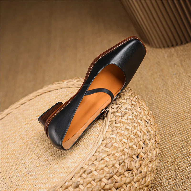 Isabella | Effortless Block Heel Mary Jane Shoes