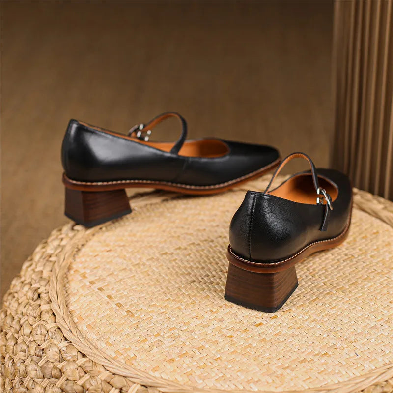 Isabella | Effortless Block Heel Mary Jane Shoes