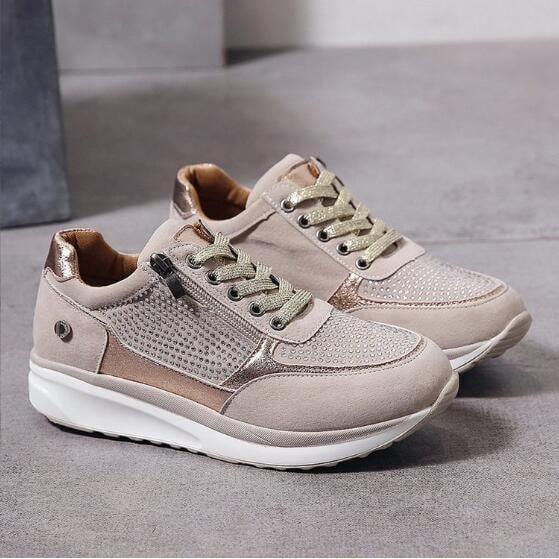 Isabella | Lace-Up Side Zip Orthopedic Shoes
