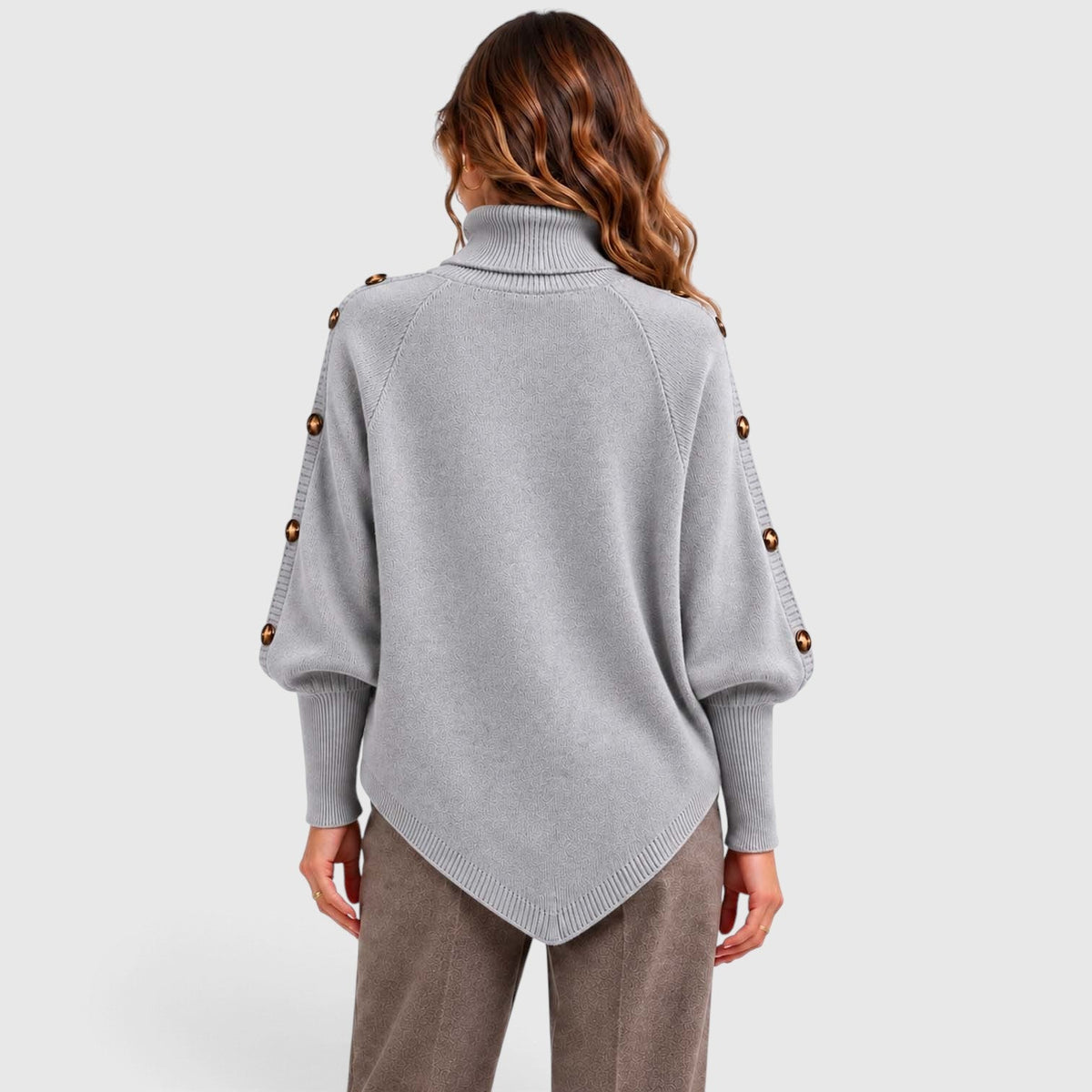 Isabelle | Cable Roll Neck Womens Knit Jumper