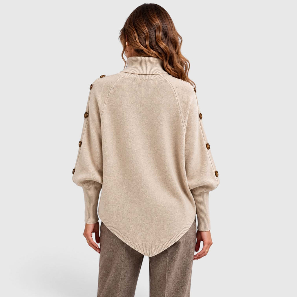 Isabelle | Cable Roll Neck Womens Knit Jumper