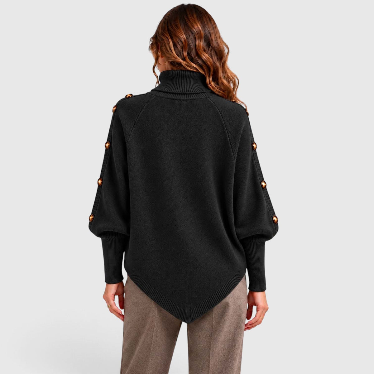 Isabelle | Cable Roll Neck Womens Knit Jumper