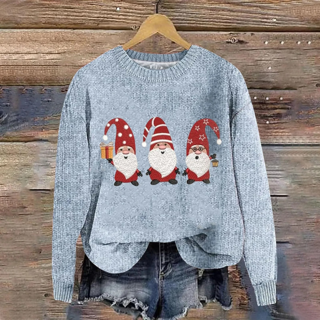 Isabelle | Relaxed Santa Crew Neck Ladies Xmas Jumpers