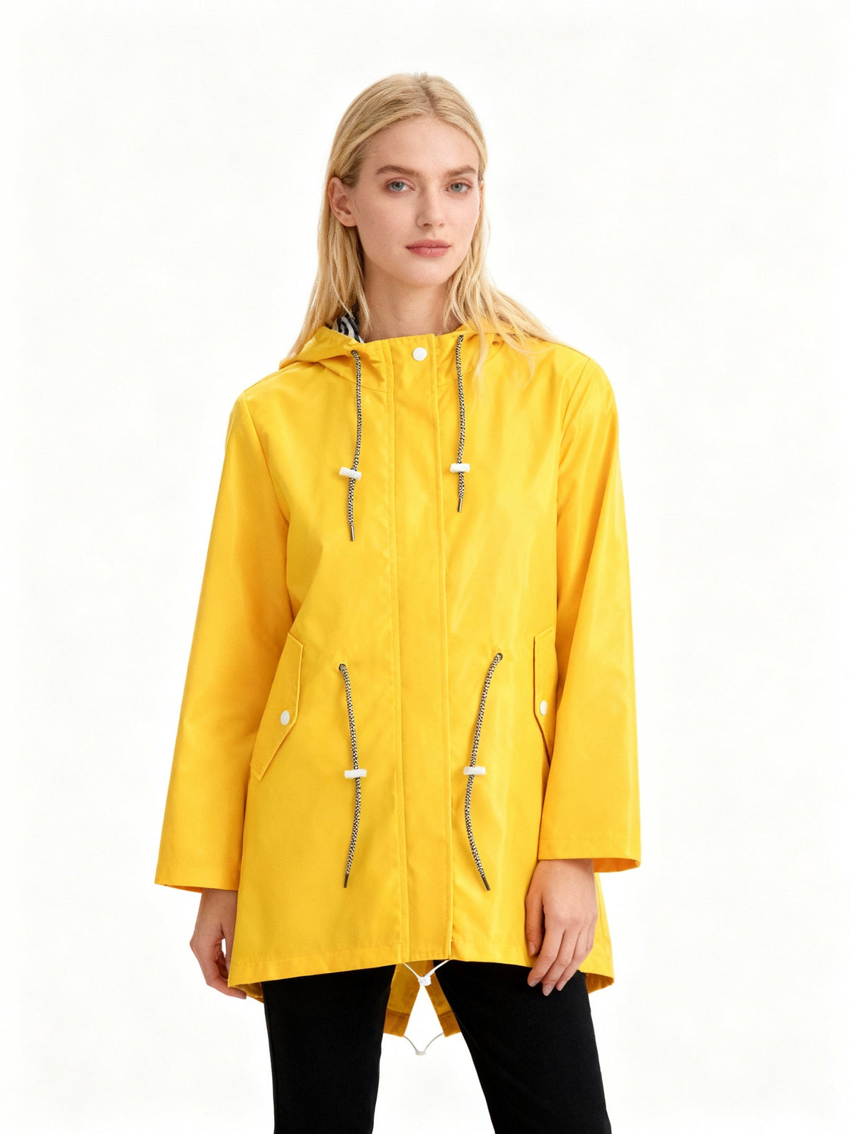 Isabelle | Stylish Hooded Waterproof Jacket with Drawstring Detail
