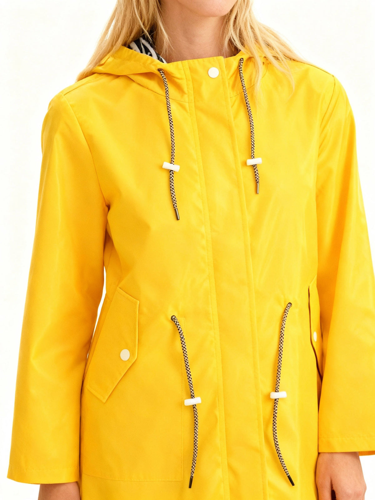 Isabelle | Stylish Hooded Waterproof Jacket with Drawstring Detail