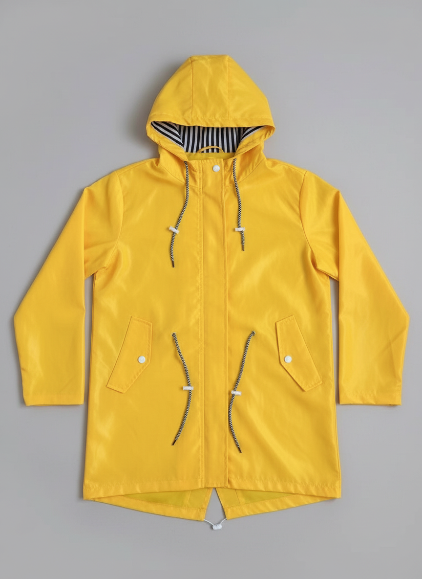 Isabelle | Stylish Hooded Waterproof Jacket with Drawstring Detail