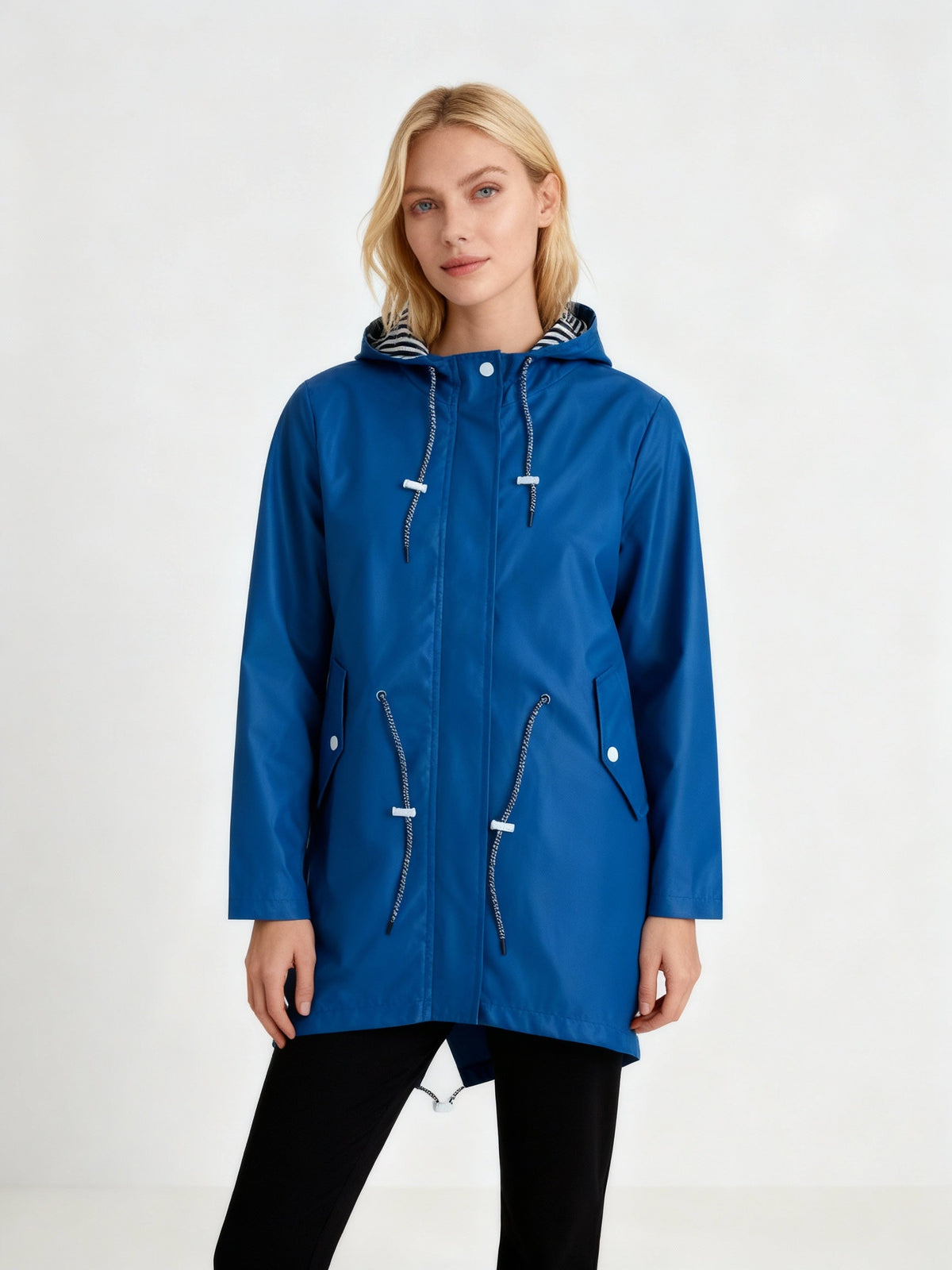 Isabelle | Stylish Hooded Waterproof Jacket with Drawstring Detail