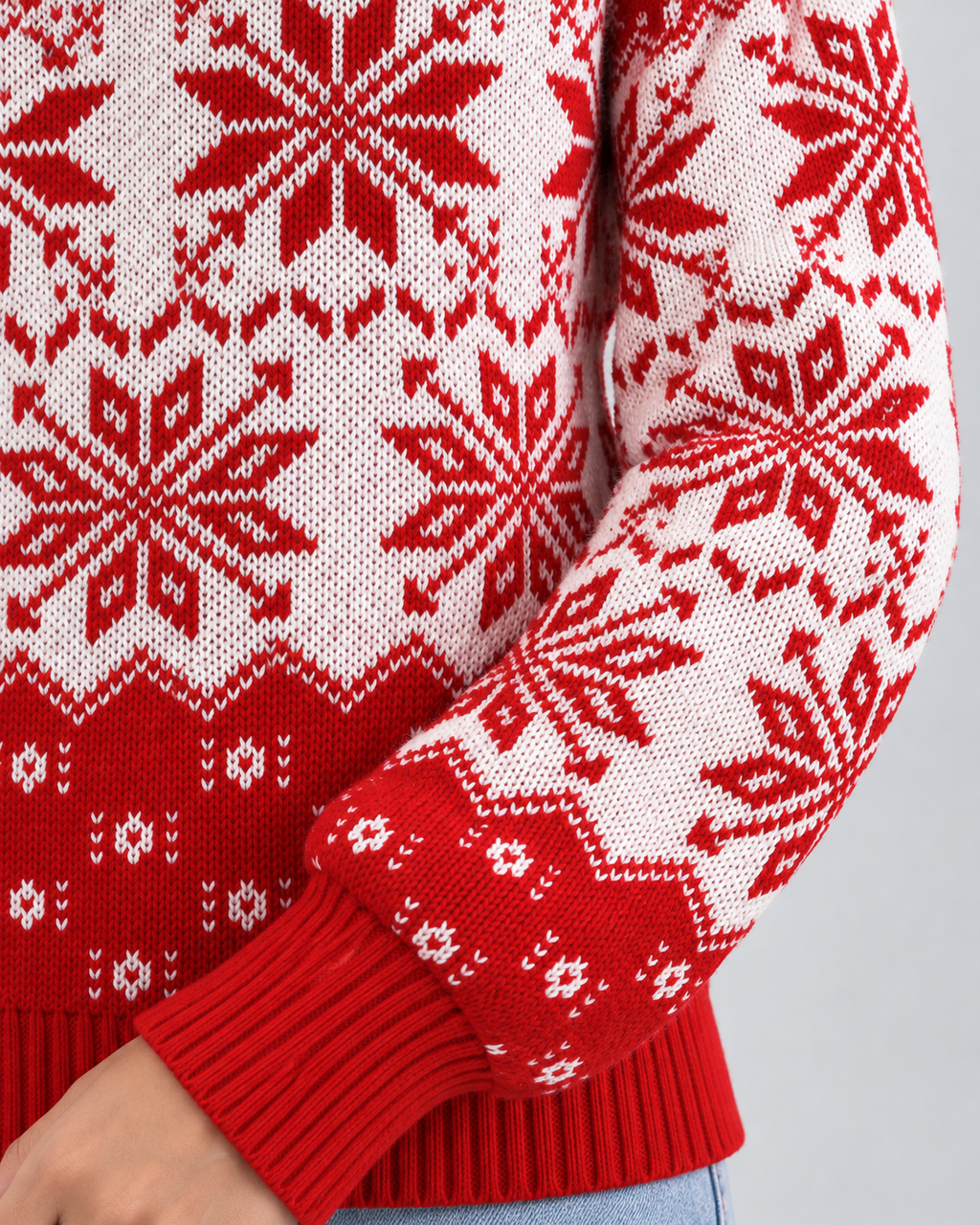 Ivy | Snowflake Roll Neck Christmas Jumper for Women