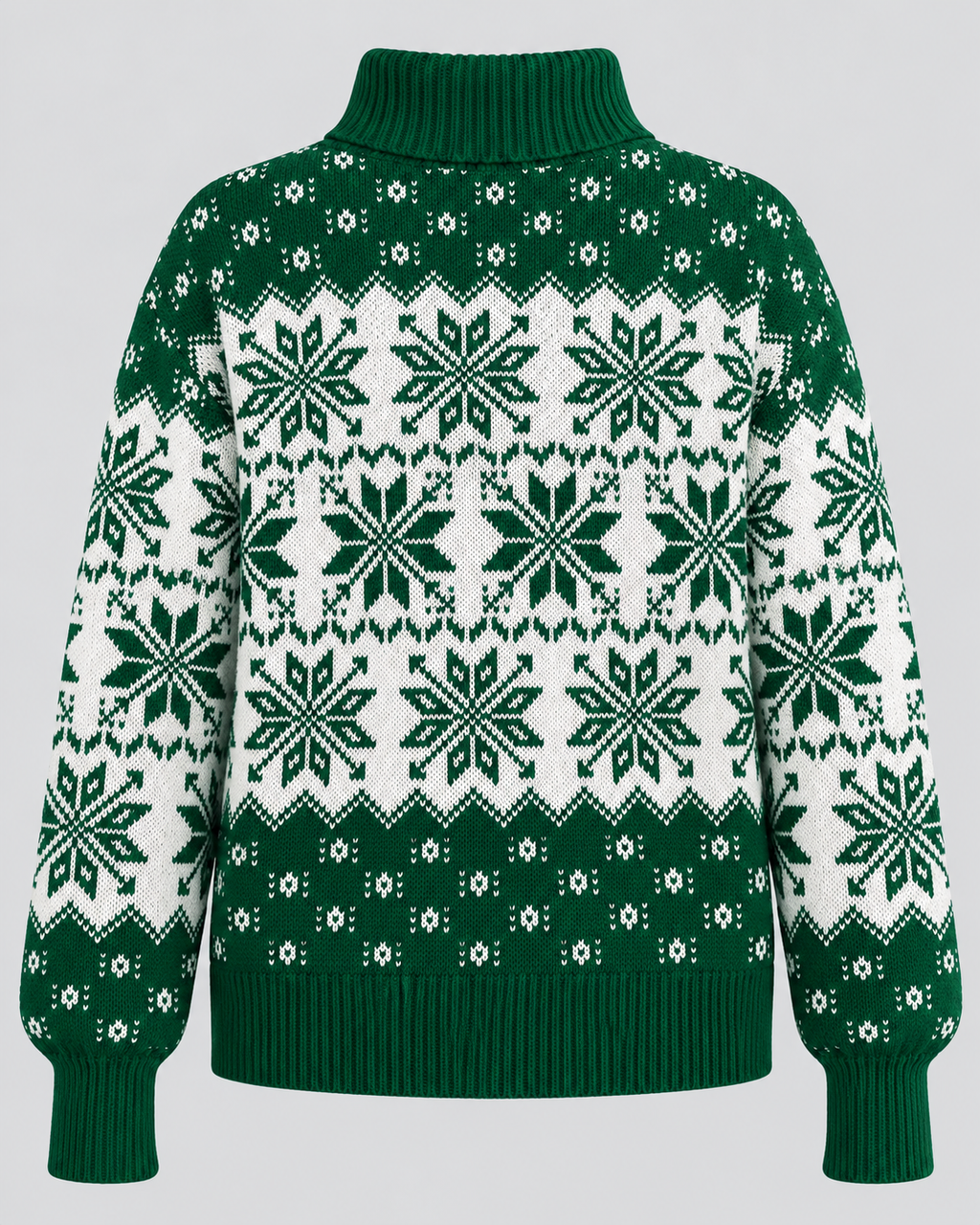 Ivy | Snowflake Roll Neck Christmas Jumper for Women