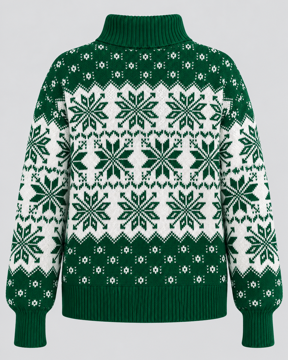 Ivy | Snowflake Roll Neck Christmas Jumper for Women