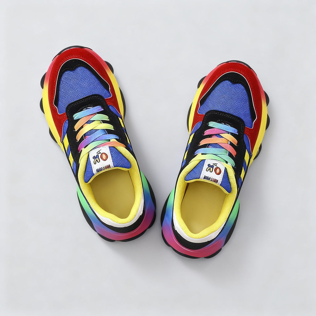 Ivy | Sophisticated Colour-Block Orthopedic Shoes Chunky Sneakers