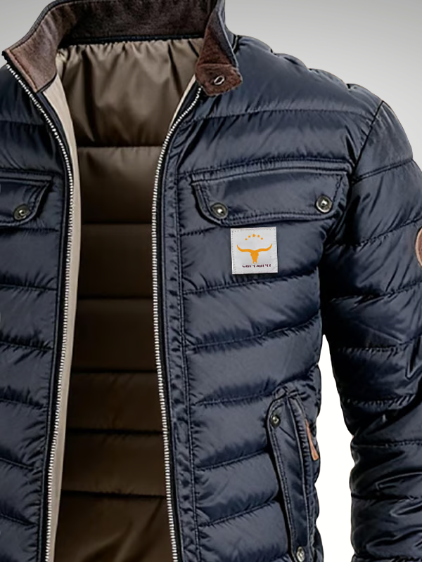Jack | Stylish Quilted Mens Puffer Jacket with Stand Collar