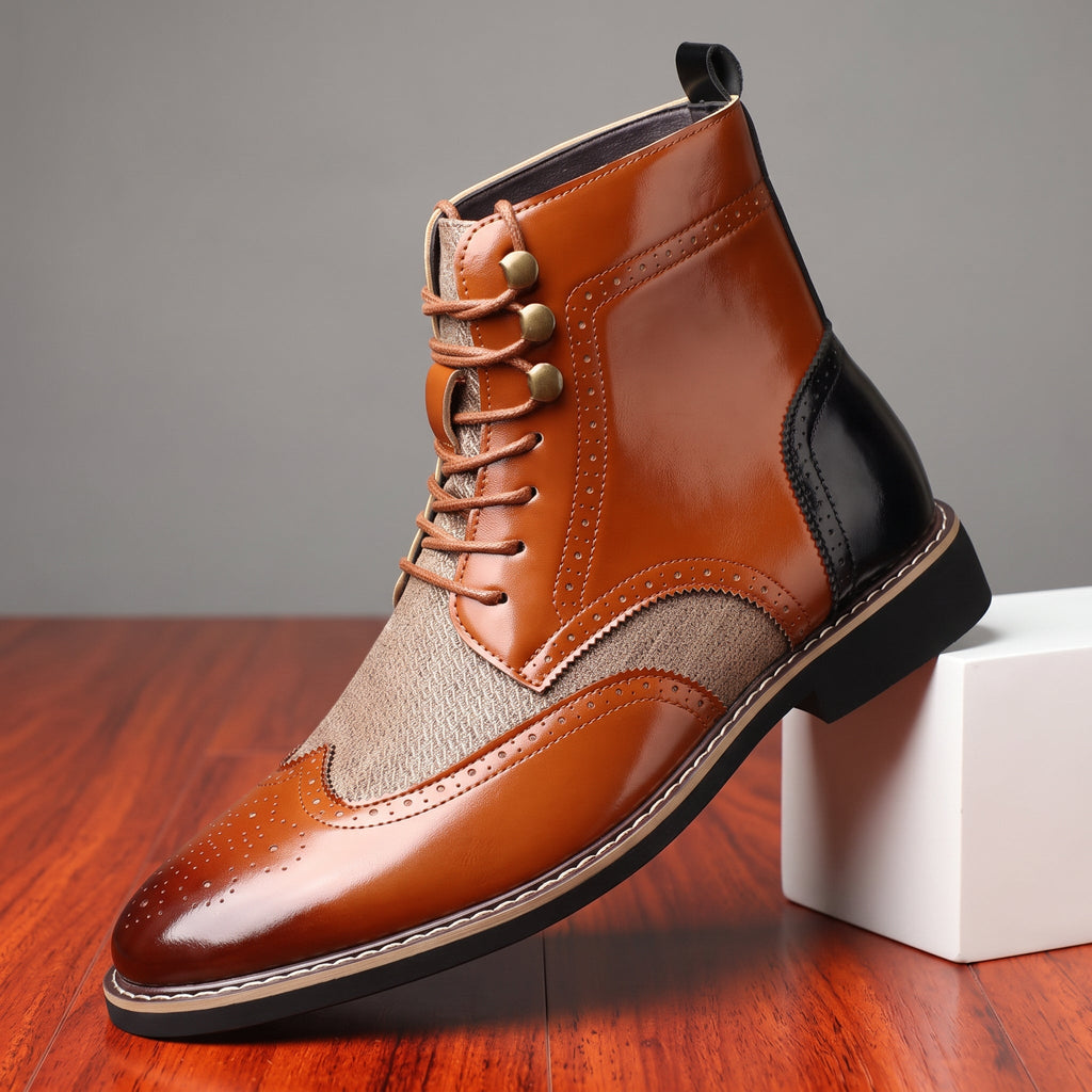 Jack | Timeless Wingtip Brogue Lace-Up Mens Boots