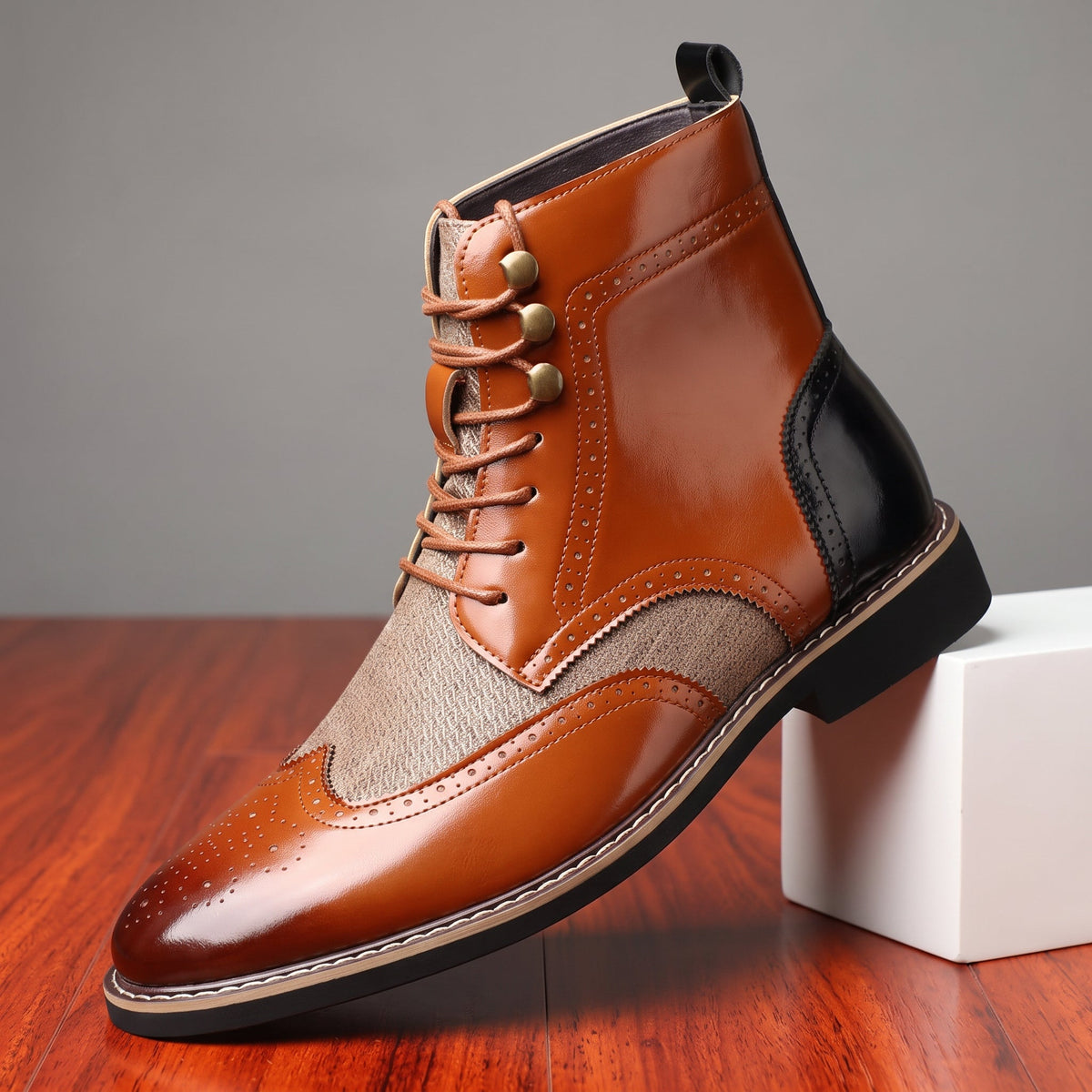 Jack | Timeless Wingtip Brogue Lace-Up Mens Boots