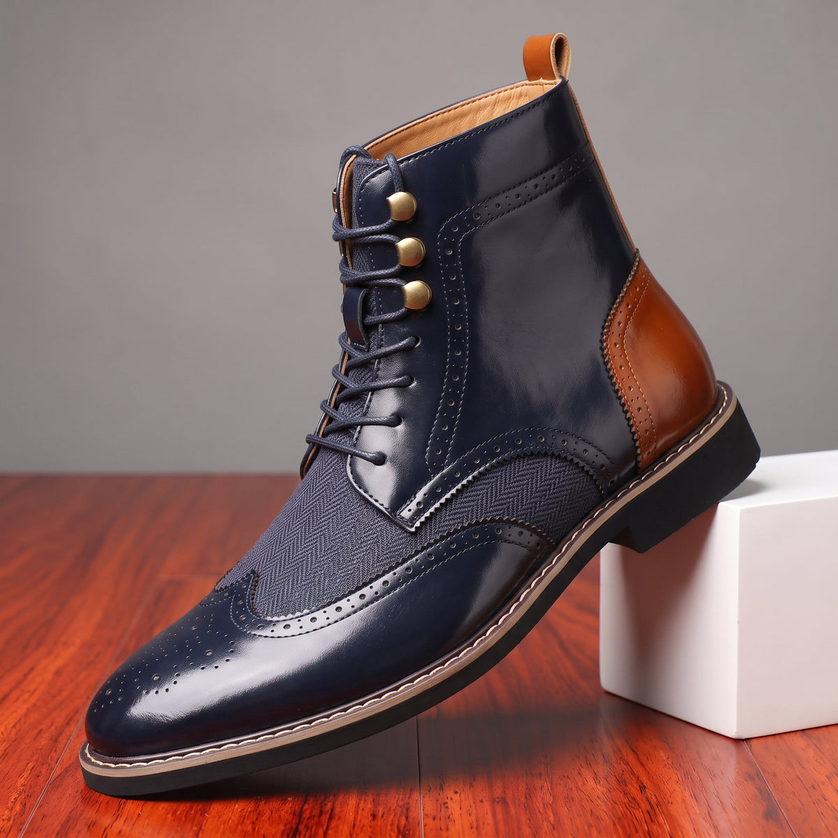 Jack | Timeless Wingtip Brogue Lace-Up Mens Boots