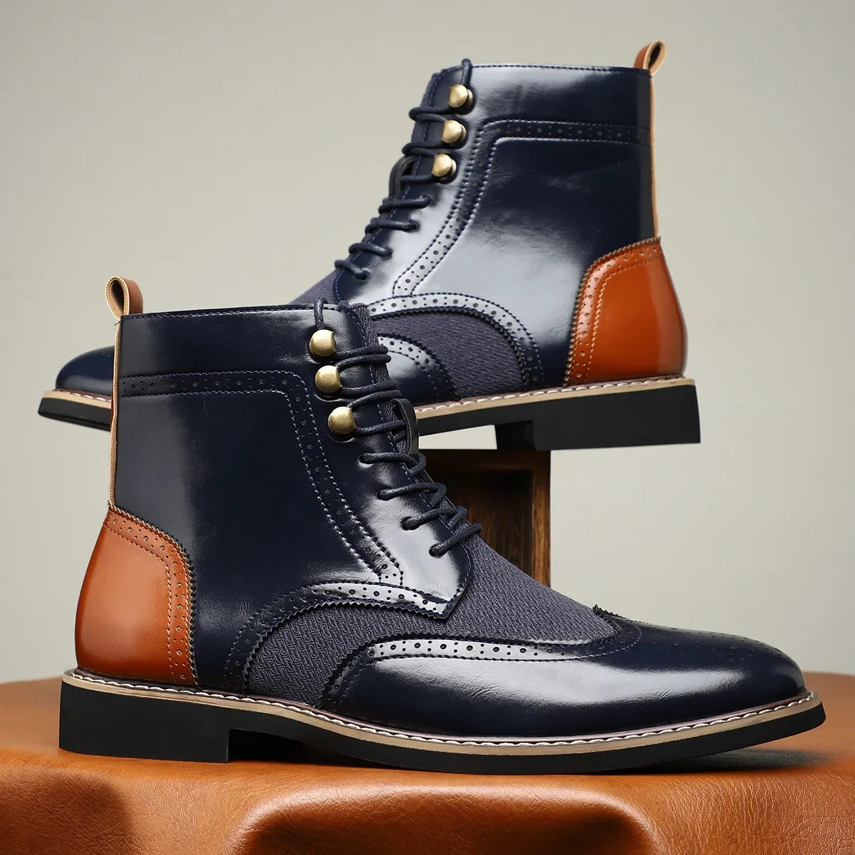 Jack | Timeless Wingtip Brogue Lace-Up Mens Boots