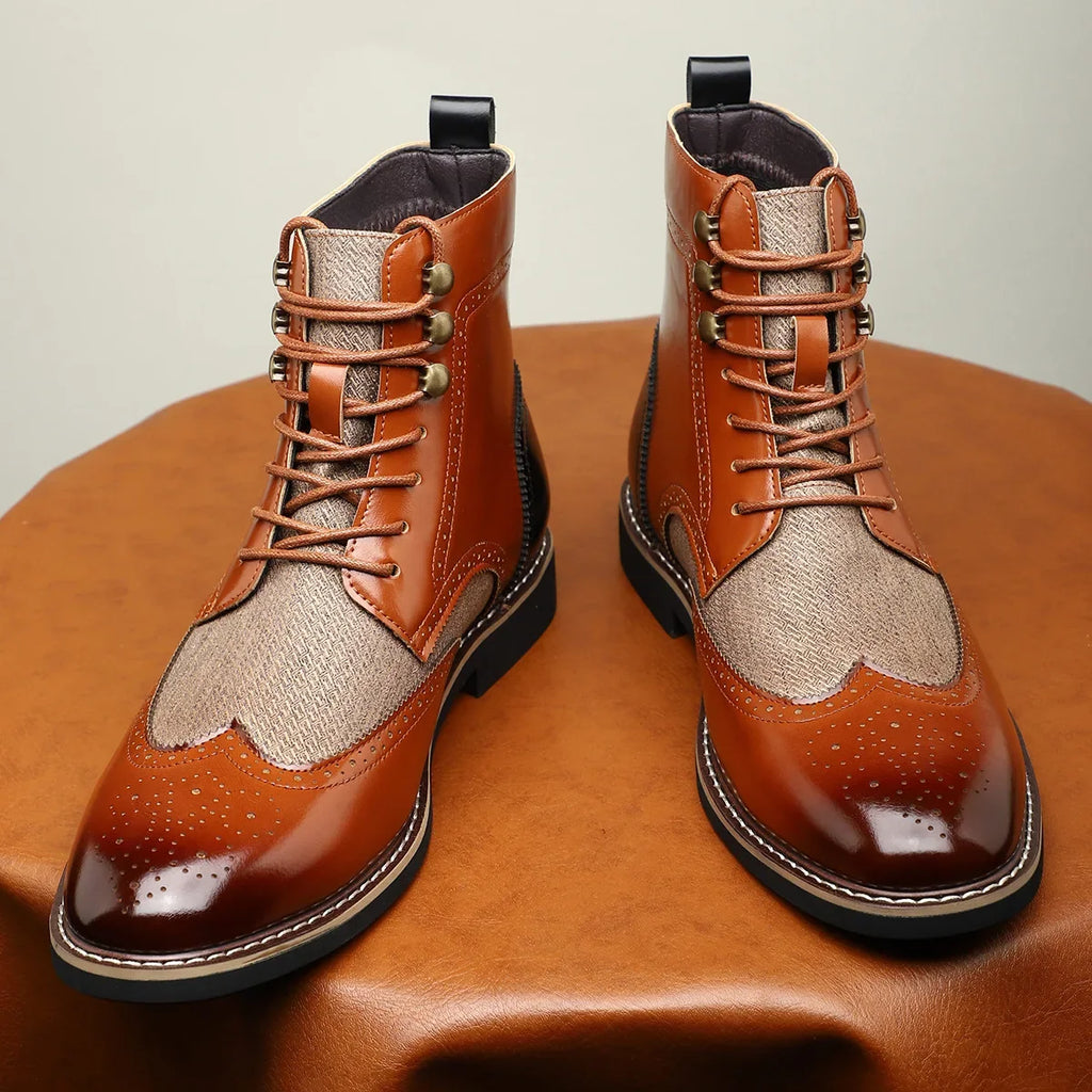 Jack | Timeless Wingtip Brogue Lace-Up Mens Boots